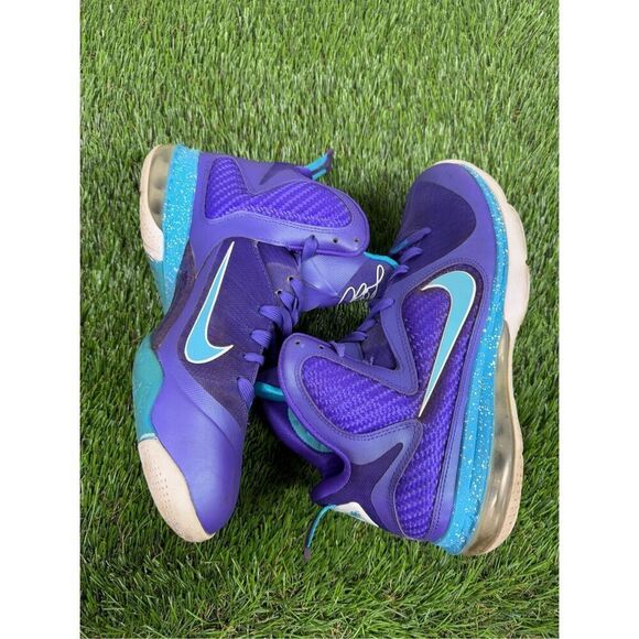 Nike LeBron 9 Summit Lake Hornets Size 9 Very Good Used Condition‎ - Picture 6 of 8
